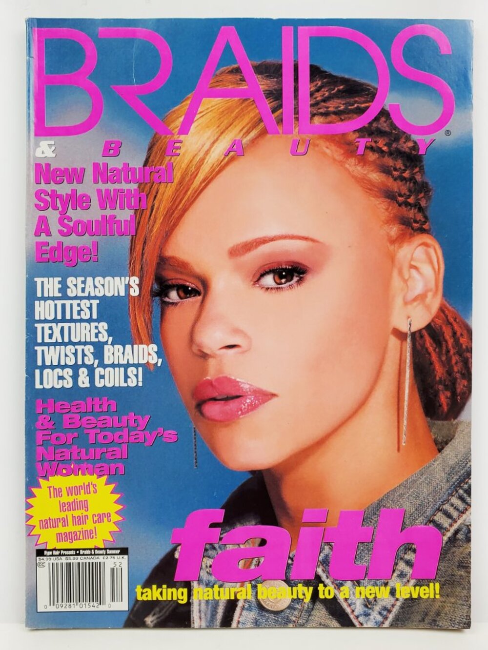 Braids & Beauty Magazine VTG Summer 2005 Faith Evans Natural Hair Styling